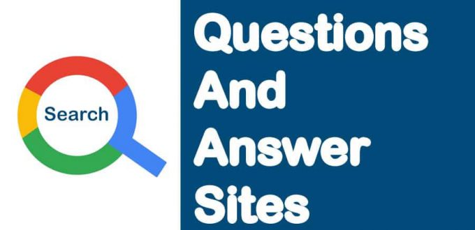 Question and Answer Websites Websites